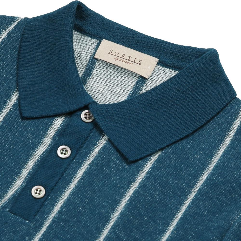 Solti Reverse Combination Polo Knit (Blue)