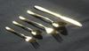 Nagao Dinner Cutlery 10 Stainless Made in Japan Tsubame-Sanjo Set, Pieces, Gold, 18-0 Steel,