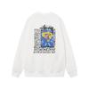 Unisex Oversized Cotton Crewneck Sweatshirt With Letter Dice Print Fall Youth Streetwear