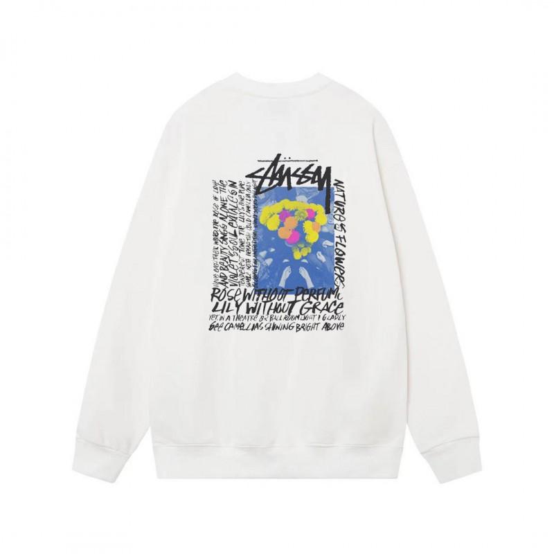 Unisex Oversized Cotton Crewneck Sweatshirt With Letter Dice Print Fall Youth Streetwear