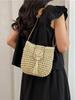 Women's 2025 Fashion Straw Tassel Crossbody Bag - Versatile Woven Beach Shoulder Bag