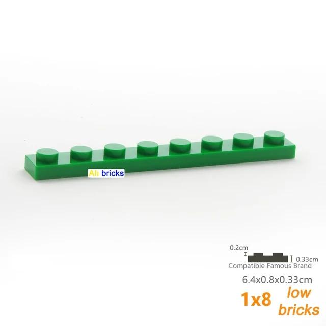 

20Pcs My Own Creation 3460 Plate 1 x 8 Brick Parts Constructing Modules Particle DIY Kids Brain Play Game Assmble Toy Birthday Gift Present