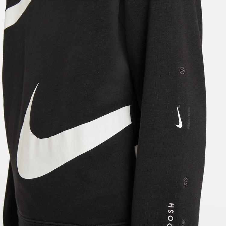 Nike Μπλούζα Πλεκτή με Μεγάλη Λογότυπο Εκτύπωση Κοντομάνικη Μαύρη DD8726-010