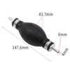 Pompa del Carburante Manuale 6mm 8mm 10mm 12mm Gomma Nera Alluminio Mano Olio Benzina Liquido Pompa di Trasferimento