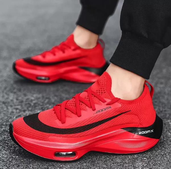 Fashion Men's sports shoes mesh breathable comfortable lace-up flat outdoor running shoes luxury design fashionable women's tennis shoes