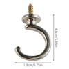 2Pcs Durable Ball End Polished Curtain Tieback Hook Expansion Plug Finish Modern Shaped Metal Wall Mounted