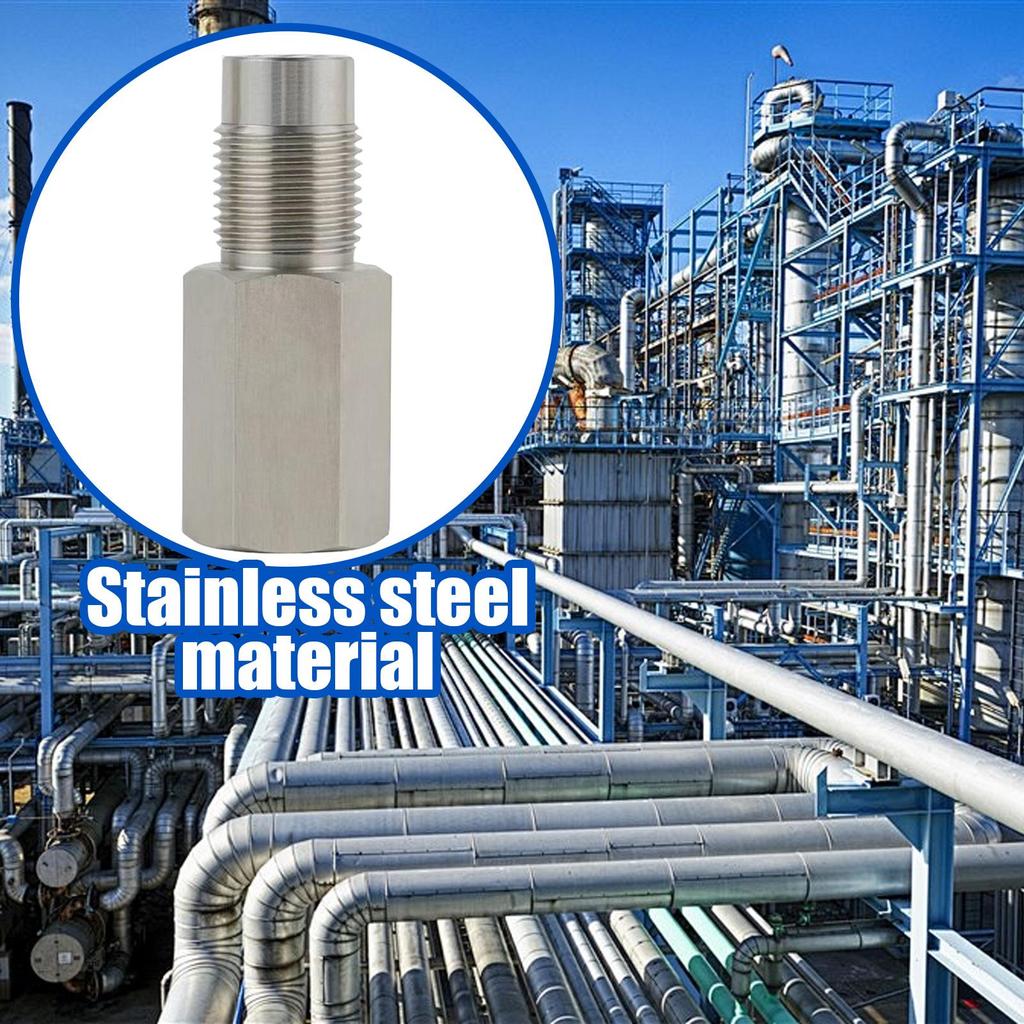 Extension Pipe Fitting Stainless Steel Tube Adapter Length 2.3 Inch Thread Size M181.5 Thread Leak-Proof Extension Pipe Fitting