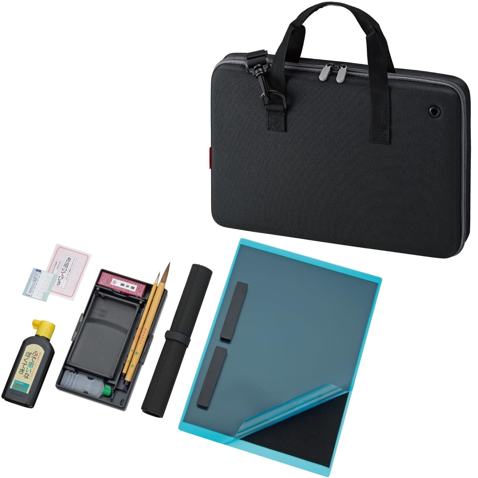 

Каллиграфический набор Kuretake для начальной школы. Легкий, защищает содержимое защитным слоем из того же материала EVA, что и для ноутбука. серый