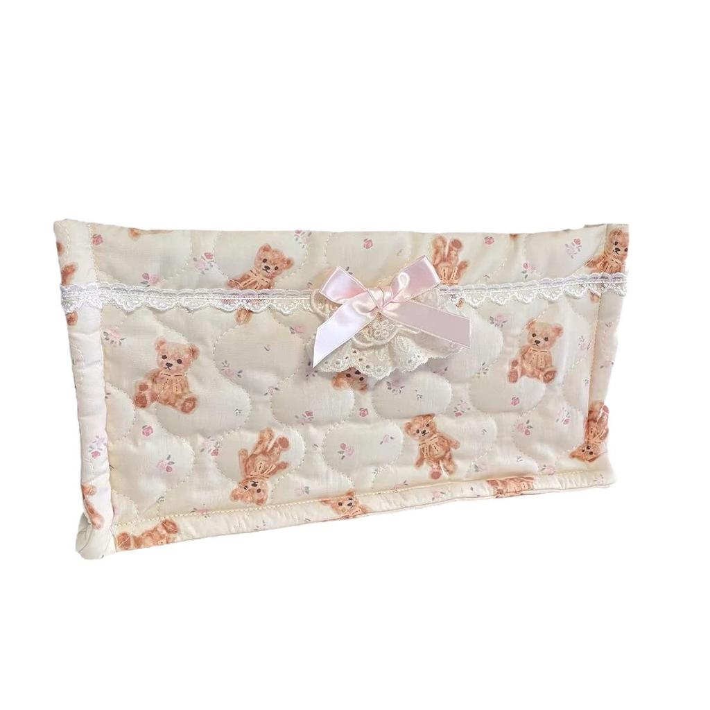 Handmade Quilted Square Storage Basket - Blogger-Inspired Style Desktop Organizer Box