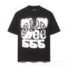 Sp5der 3D Puff Print Graphic Tee Men Loose Fit Cotton Short Sleeve T-Shirt Casual Wear