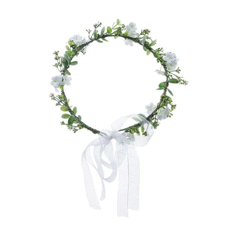 

Bride Flower Crown For Wedding Flower Headbands Bride Floral Headbands Women Floral Garlands Crown Hair Wreath 1