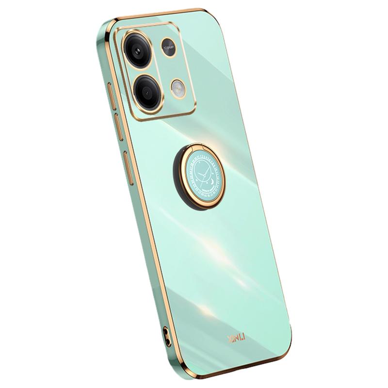 XINLI For Xiaomi Redmi Note 13 Pro 4G/Poco M6 Pro 4G Case Electroplating TPU Cover with Kickstand