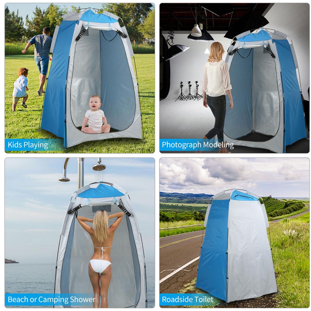 Privacy Shelter Tent Portable Outdoor Camping Beach Shower Toilet Changing Tent Sun Rain Shelter with Window