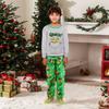 Parent-child Christmas Print Home Suit Long-sleeved Top And Pants