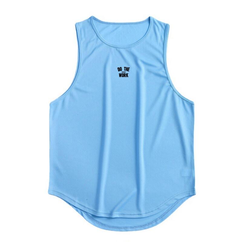 Muscleguys Summer Loose Mesh Tops Bodybuilding Vest Workout Shirt Muscle Guys Vest Mens Fitness Stringer Tank Top Printed Tops