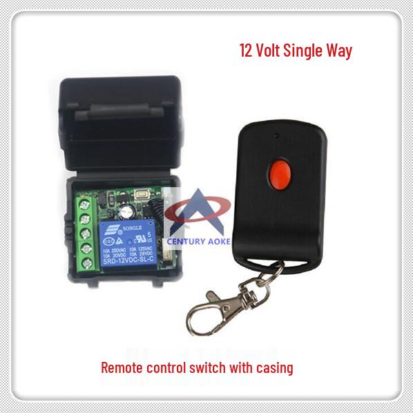 DC12V Wireless Single Channel Remote Door Control Switch with Learning Code Jog Button Single Channel Remote Control Switch