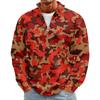 Men's Casual Knit Long Sleeve Pullover with Stand Collar and Ribbed Cuffs