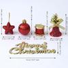 Christmas Tree Decoration Items Merry Xmas Cutout Stars Bells Drums Balls Pine Tree for Decoration (Pack of 24) Christmas Hanging