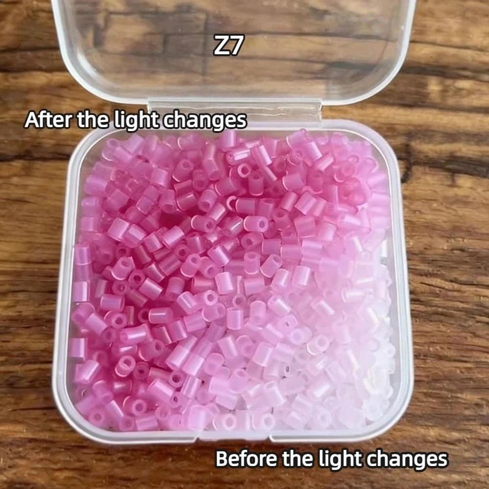 5/8 Colors Perler Beads Temperature Change Melting Beads Puzzles Pixel Art Hama Beads Gifts
