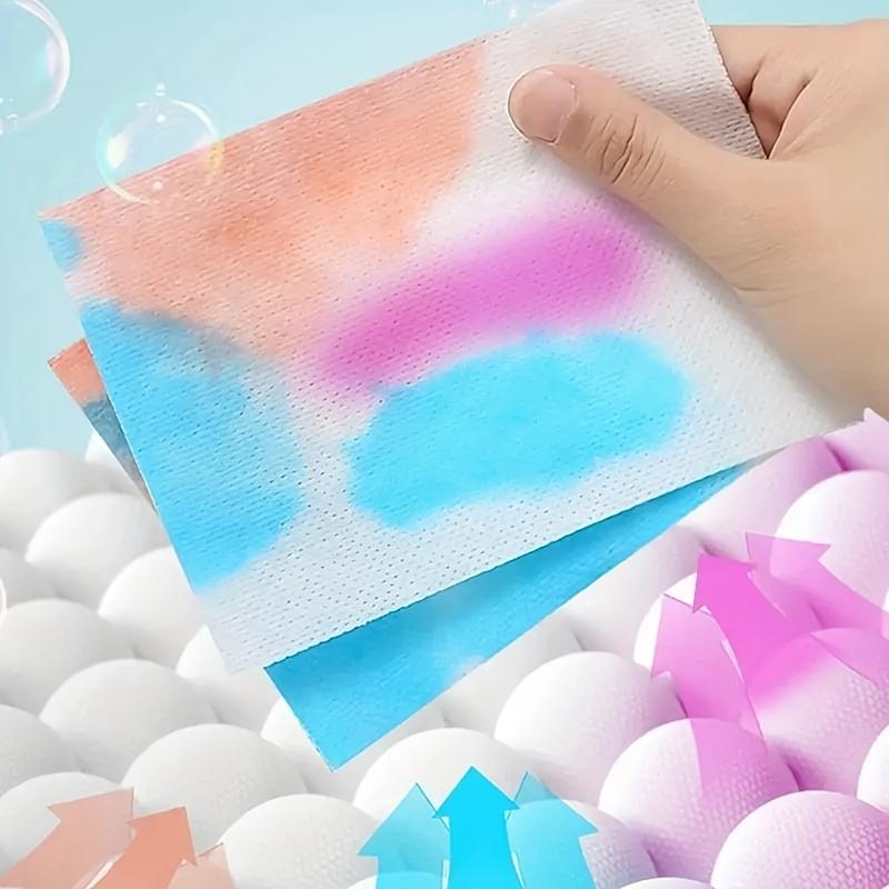 100pcs Colour Catcher Sheet Proof Color, Absorption Paper Anti Cloth, Dyed Laundry Color Run Remove Sheet, in Washing Machine