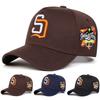 Unisex Sd Letter Stickerei Baseballkappen Frühling Herbst Outdoor Verstellbar Lässig Hüte Sonnenschutzmütze Sportkappe