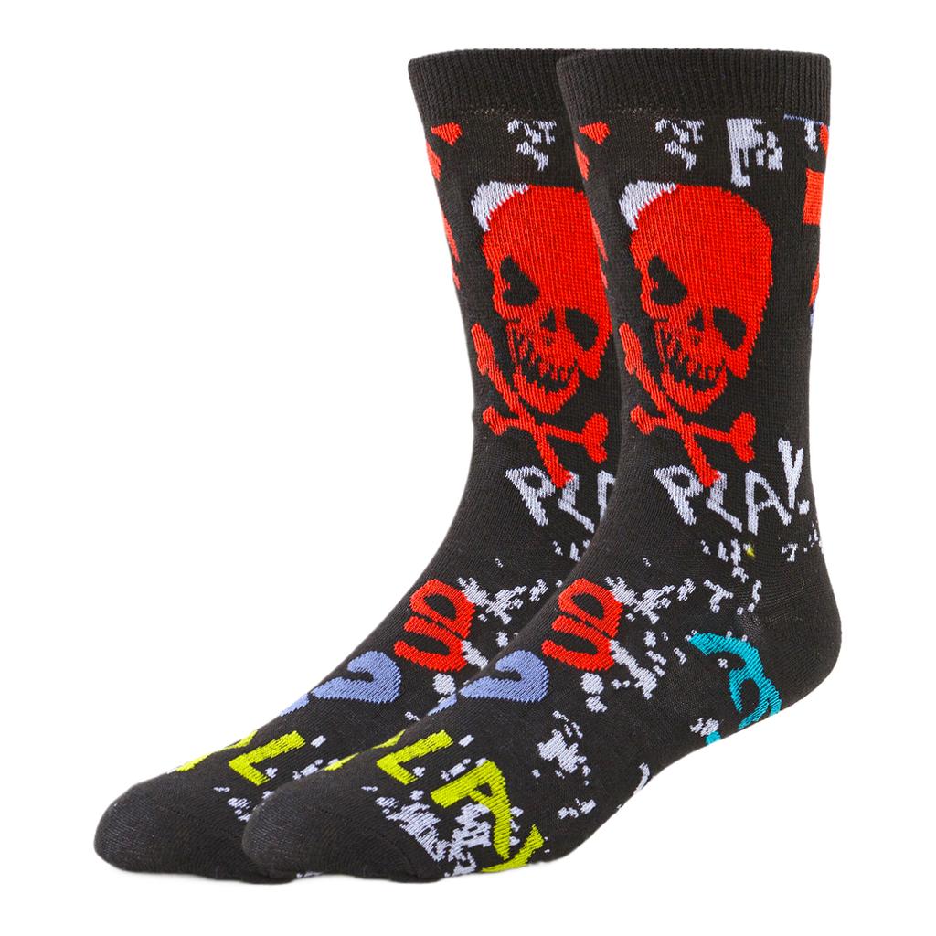 Men Women Tube Socks Sport Misfits Skull Rose Designer Creative Novelty Funny Happy Street Style Socks Skateboard Basketball