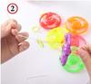 20Pcs Luminous Pull Wire Flywheel Luminous Ufo Flashing Toy Children'S Nostalgia Whistle Rattling Gift