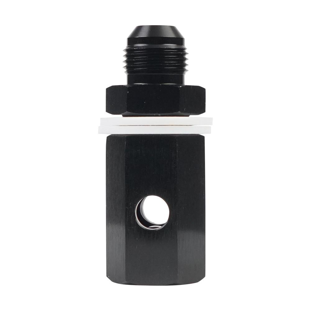 Aluminum AN6 AN8 AN10 Male Fuel Cell Tank Roll Over Exhaust One-way Valve Fuel Vent Valve Joint Black TF-1132