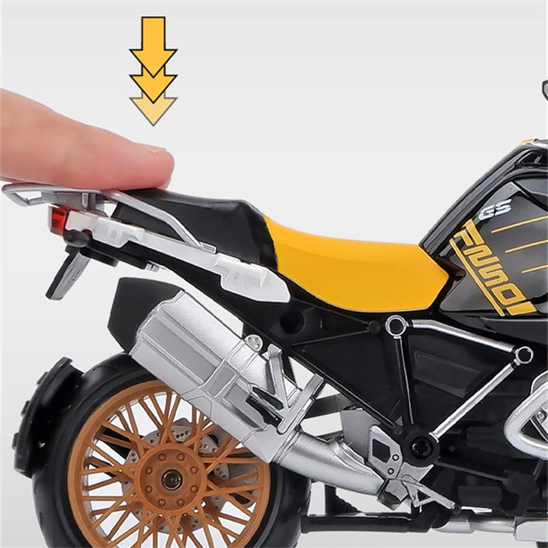 1/12 BMW R1250GS Alloy Racing Motorcycle Model Diecast Metal Toy Street Sports Motorcycle Model Simulation Collection Kids Gifts