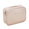 Wasserdichte PU Damen Make-up & Toilettenartikeltasche mit großem Fassungsvermögen, unterteilten Schichten und robustem Design