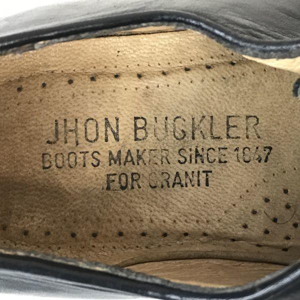 Vintage JOHN BUCKLER Established 19th Century Leather Wholecut Shoes 40 / 25.0cm / Black(USED)