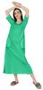 Inkmeso Solid Long Nightgown For Womens V-Neck Loungewear Casual Sleep Dress With