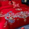 Grace Dragon & Phoenix Embroidered Cotton Bedding Set