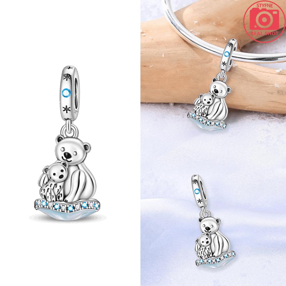 Blue Ocean Sea Star Penguin Mother-Child Bonding Among Mermaids Original Copper Beads Fit Bracelet Jewelry Diy Women Gift