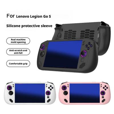 For Legion Go S Protective Case Skin-Friendly Soft Anti-Slip Sweat-Proof Silicone Grip Shockpro B4D6