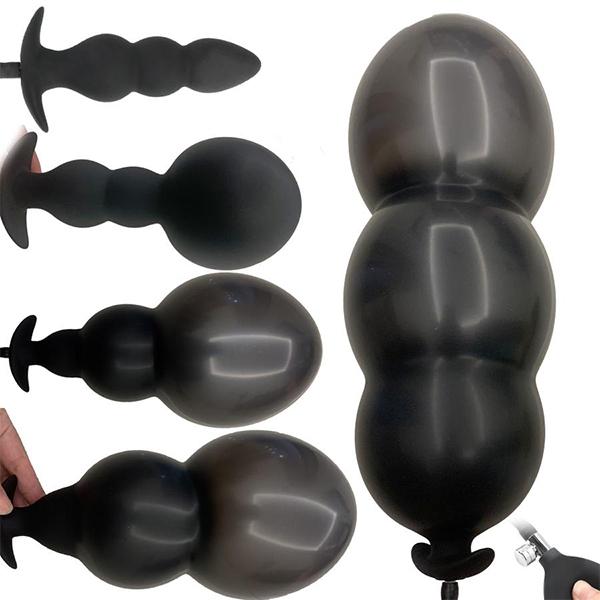 Produkty dla dorosłych rozszerzalny korek analny silikonowy napompowany super duży korek analny Dildo Butt Plug Anal Dilator zabawki erotyczne do masażu prostaty