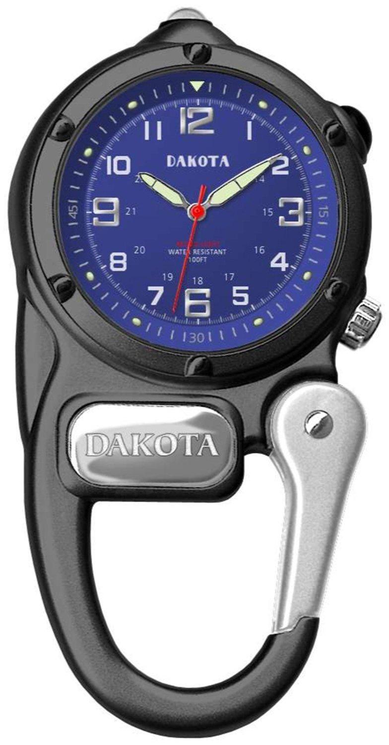 

Часы Dakota с карабином и светодиодной подсветкой, цвет черный x синий