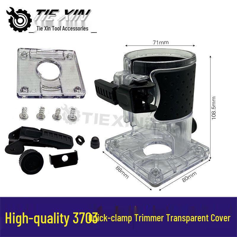3703 Trimmer Transparent Dust Collection & Multi-functional Engraver Base Protective Cover