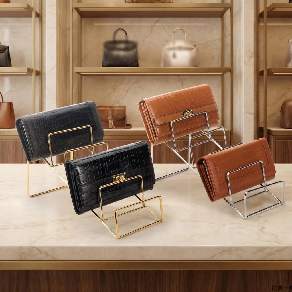Wallet Display Stand with Tiers 5 Tier Rack Metal for Boutiques, Shops, Retail Store,