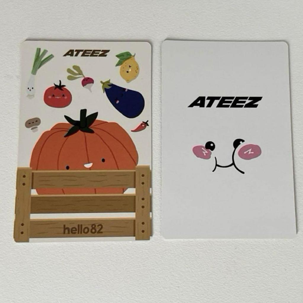 [USED] ATEEZ Yeosang US Exclusive Hello82 Bonus Veggie Ver. Trading Card Set