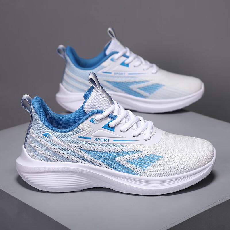 

Женские кроссовки с амортизацией и легкие 2025 новая летняя сетчатая дышащая обувь для детей старшего возраста, средней школы, маленьких размеров 41