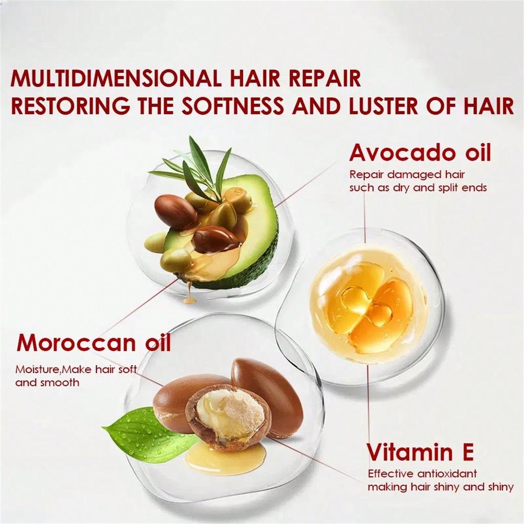 40 Capsule di Olio Essenziale Vitaminico per la Cura di Uomini e Donne Olio Essenziale per Idratare e Riparare i Capelli, Esaltare la Lucentezza e Lisciare i Capelli