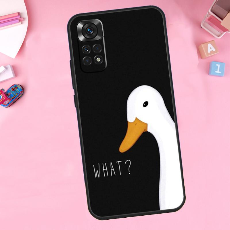 Cartoon Cute Goose For Xiaomi Redmi Note 14 13 Pro 9 10 11 12 Pro 11S 12S Phone Case For Redmi 13C 12C 10C 14C