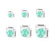 Round Satellite Neon Fluorescent Mocha Protein Glass Hand Seam Drill, Double Hole Rhinestone Flat Bottom Drill Diy Accessories Material Package