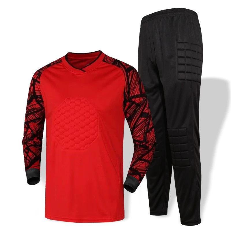 Goalkeeper Long Sleeve Padded Jersey Set - Anti-Fall, Anti-Collision Football Uniform