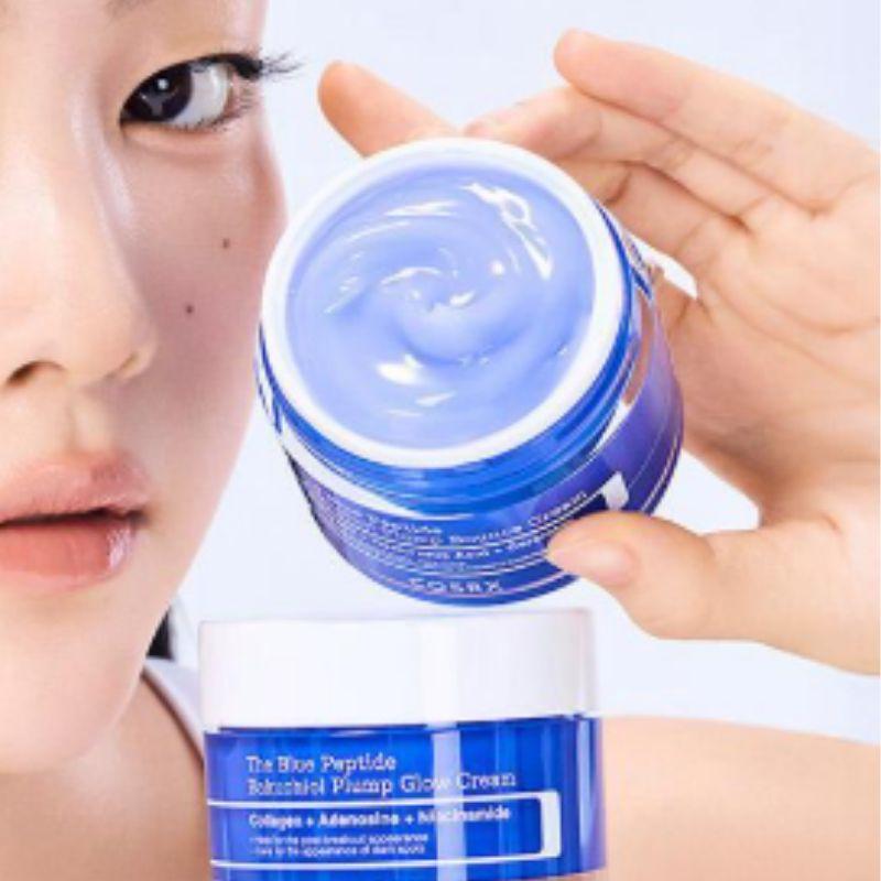 COSRX The Blue Peptide Bakuchiol Plump Bounce Cream 50g Korean Anti-Aging Moisturizing Face Cream for Firm & Glowing Skin