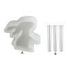 Easter Rabbit Flowerpot Vase Mold Hydroponic Plant Stand Silicone Mould Plaster Concrete Test Tube Flower Pots Molds Home