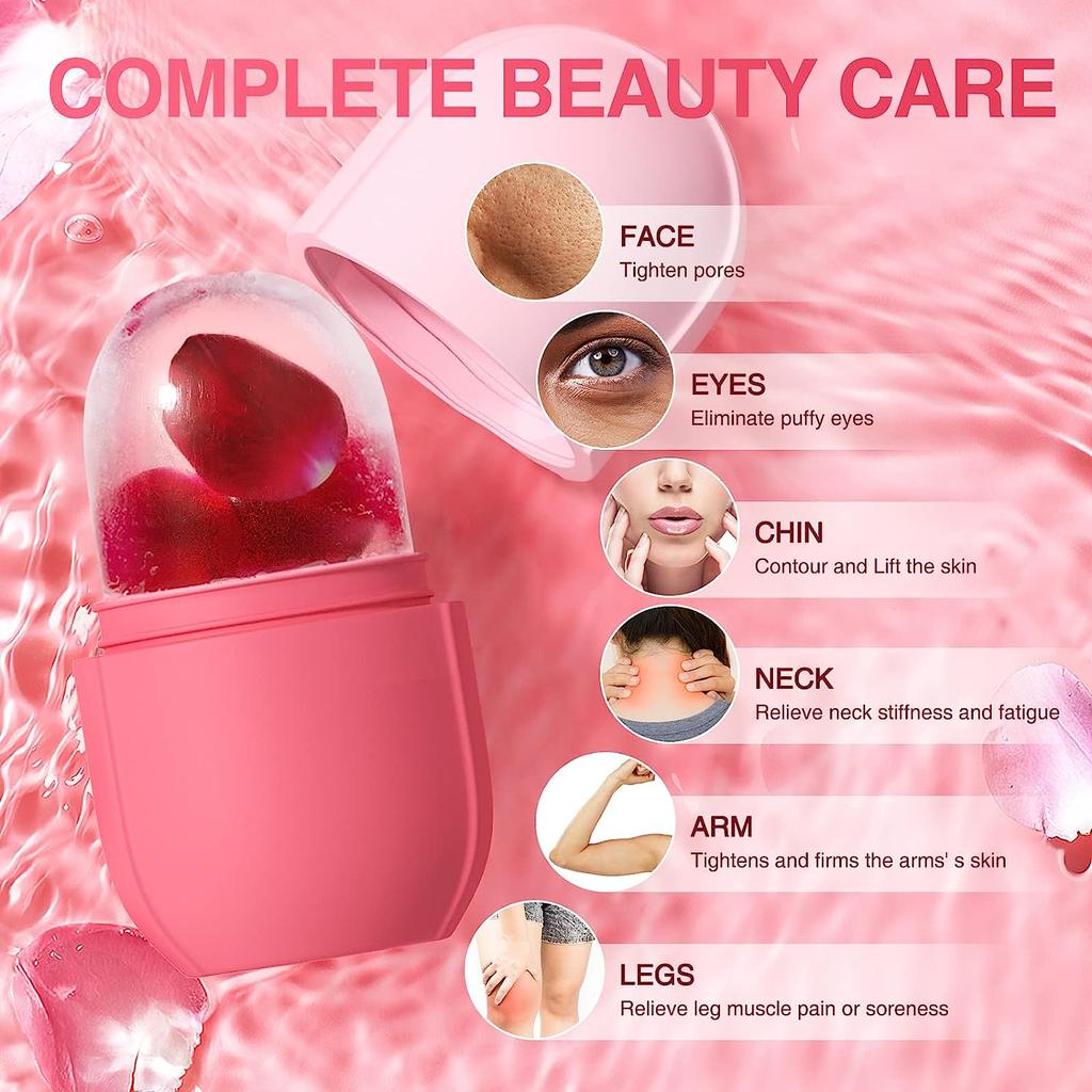 Ice Roller for Face and Eye, Ice Face Roller, Ice Roller Skin Care Tools Gifts for Women , Silicone Ice Mold for Beauty