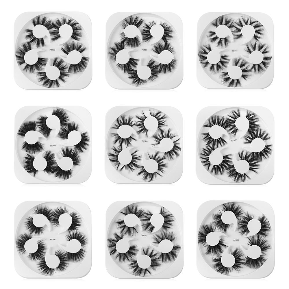 Wispies Fluffies Eye Makeup Tools Thick Long False Eyelashes 3D  Faux Mink Lash Eyelashes Extension