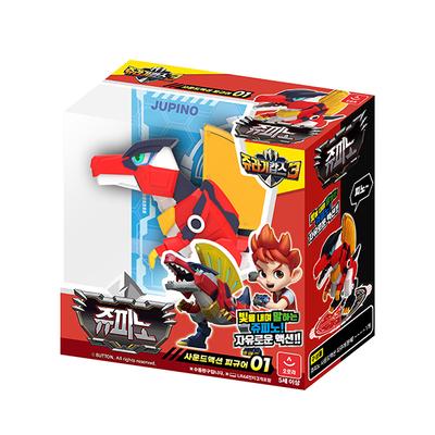 Jurassic Cops 3 Sound-Actionfiguren 1 koreanisches Jupino-Spielzeug